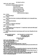 Đề kiểm tra học kỳ II môn Ngữ văn Lớp 8 - Năm học 2018-2019 - Phòng giáo dục và đào tạo huyện Đức Phó (Có đáp án)